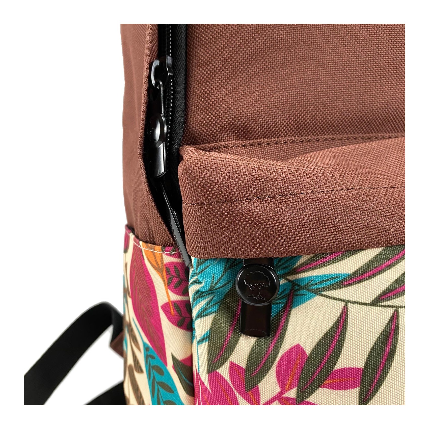 Жіночий рюкзак Leaves цегляний