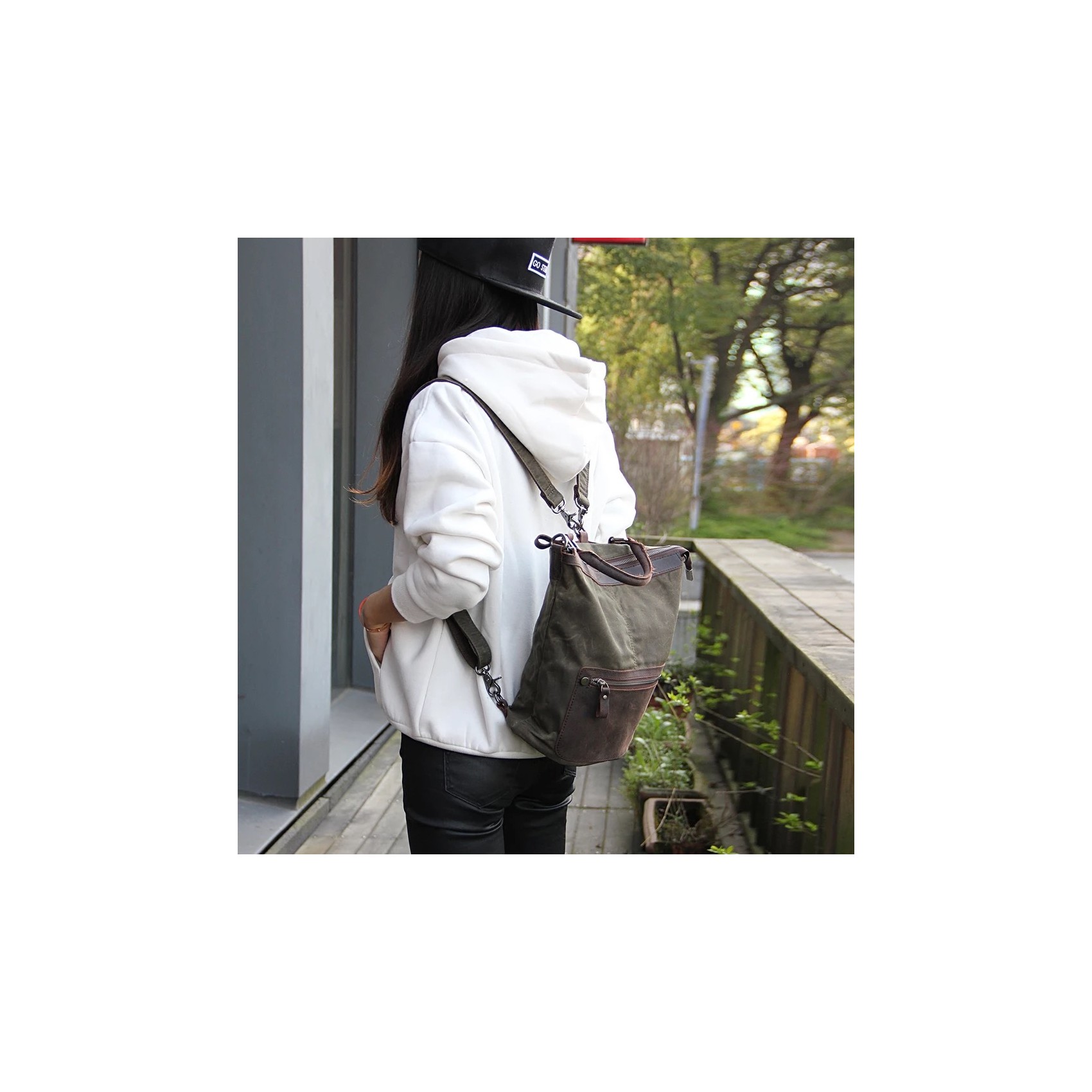 Женский рюкзак Casual way хаки