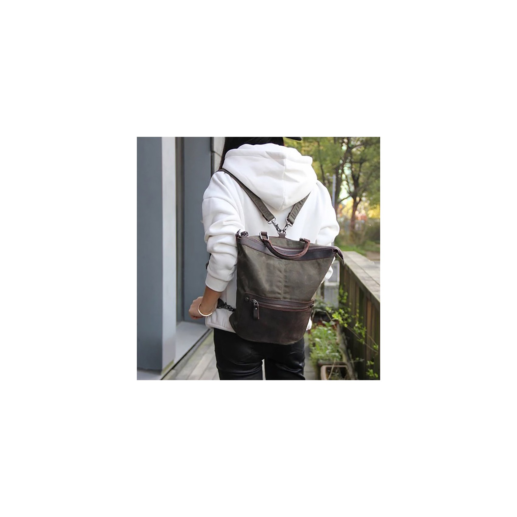 Женский рюкзак Casual way хаки