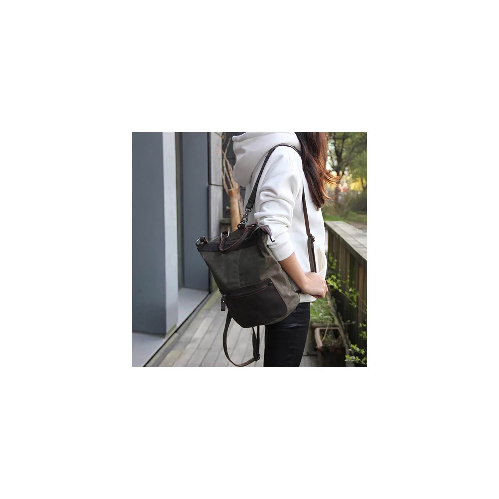 Женский рюкзак Casual way хаки