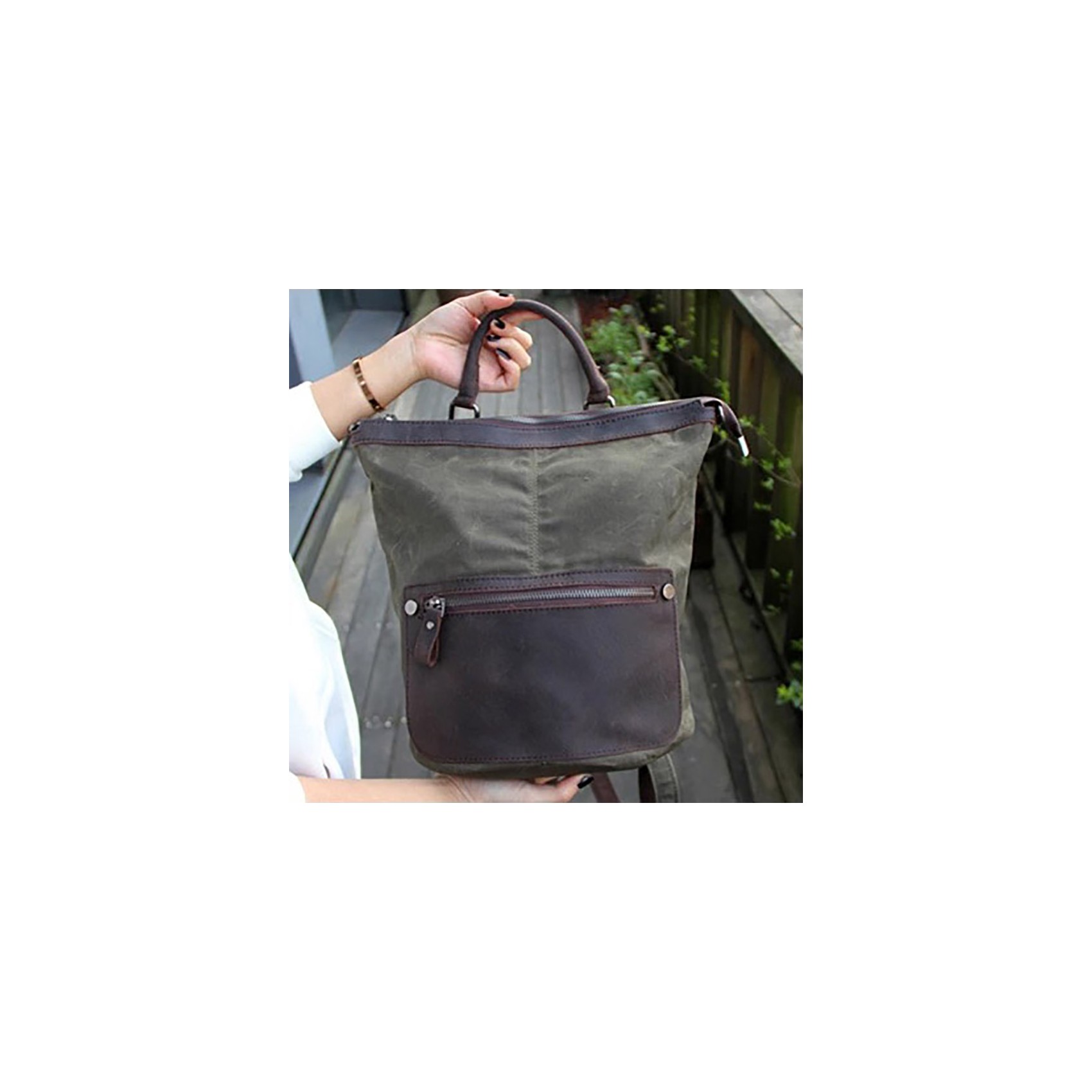 Женский рюкзак Casual way хаки