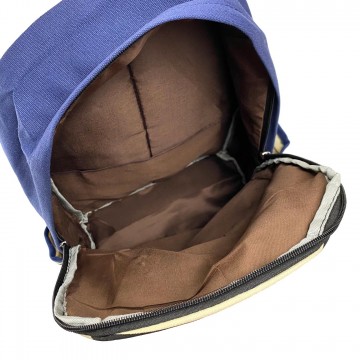 Жіночий рюкзак Paris синій з чорними смужками фото