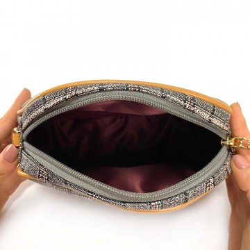 Женская сумочка-клатч Melody серая фото