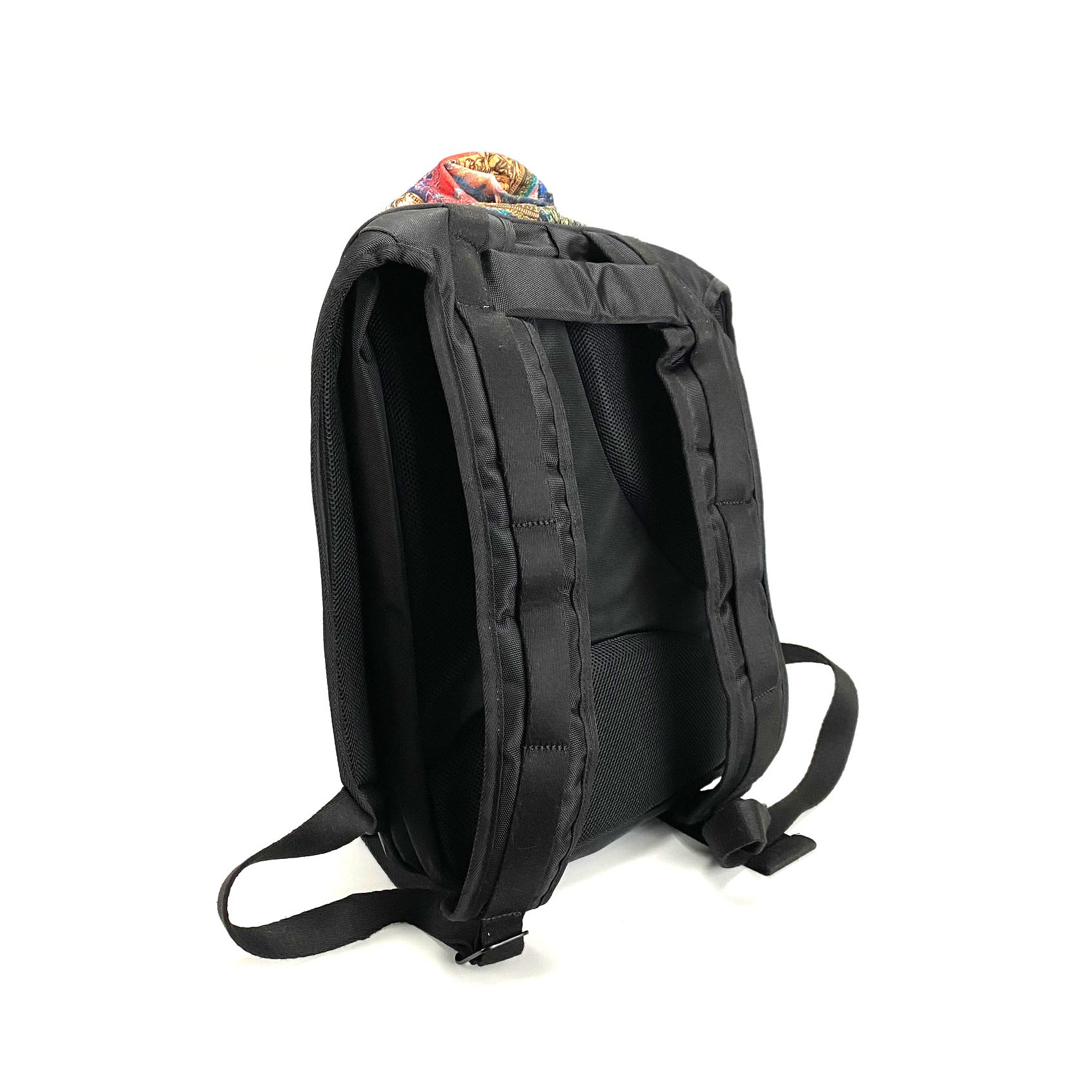 Чоловічий рюкзак Mackar Rome чорний з різнобарвним принтом