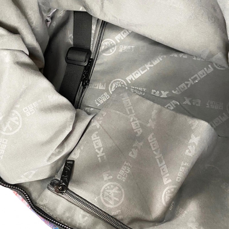 Чоловічий рюкзак Mackar Rome чорний з різнобарвним принтом - 12 фото