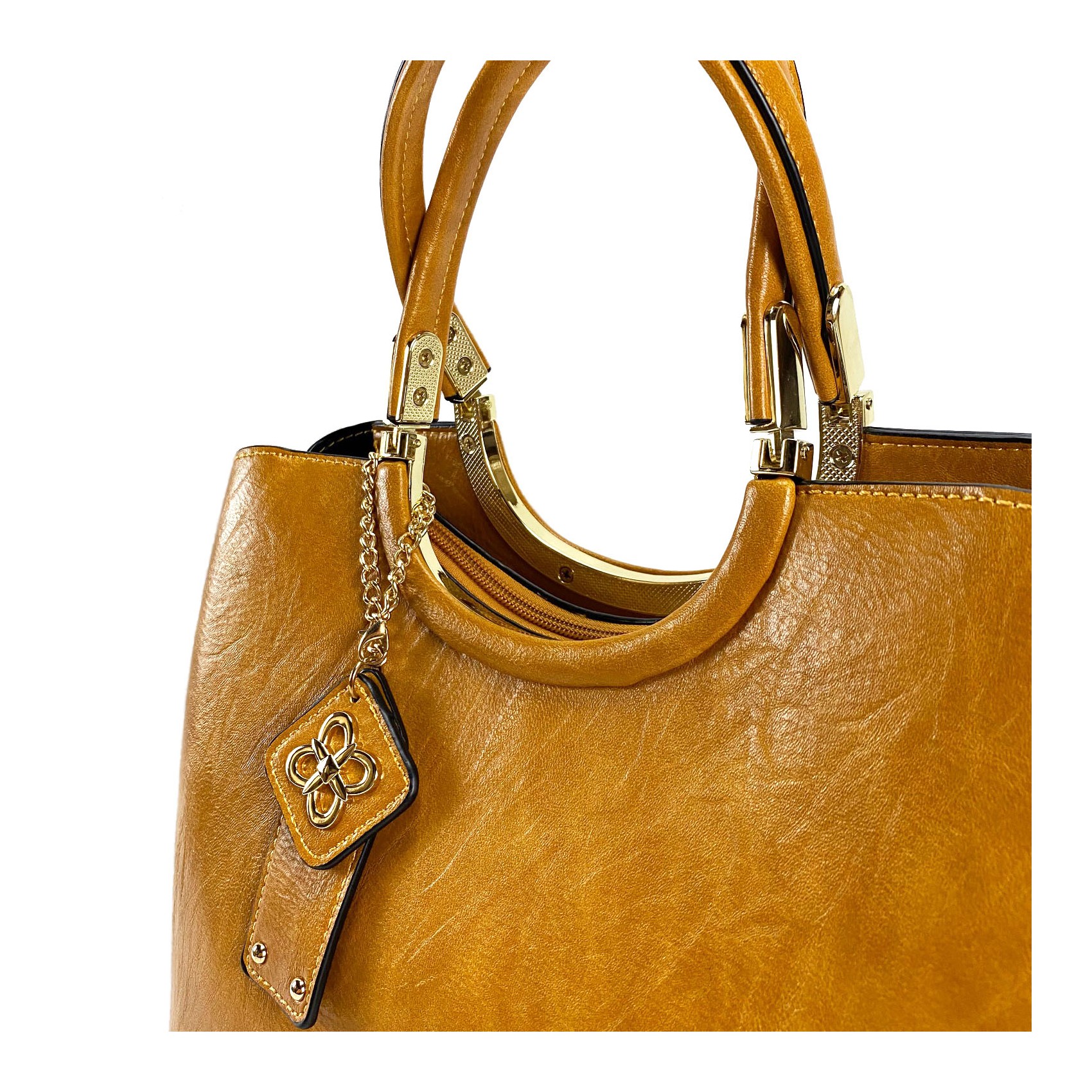 Женская классическая сумка Mary горчичная