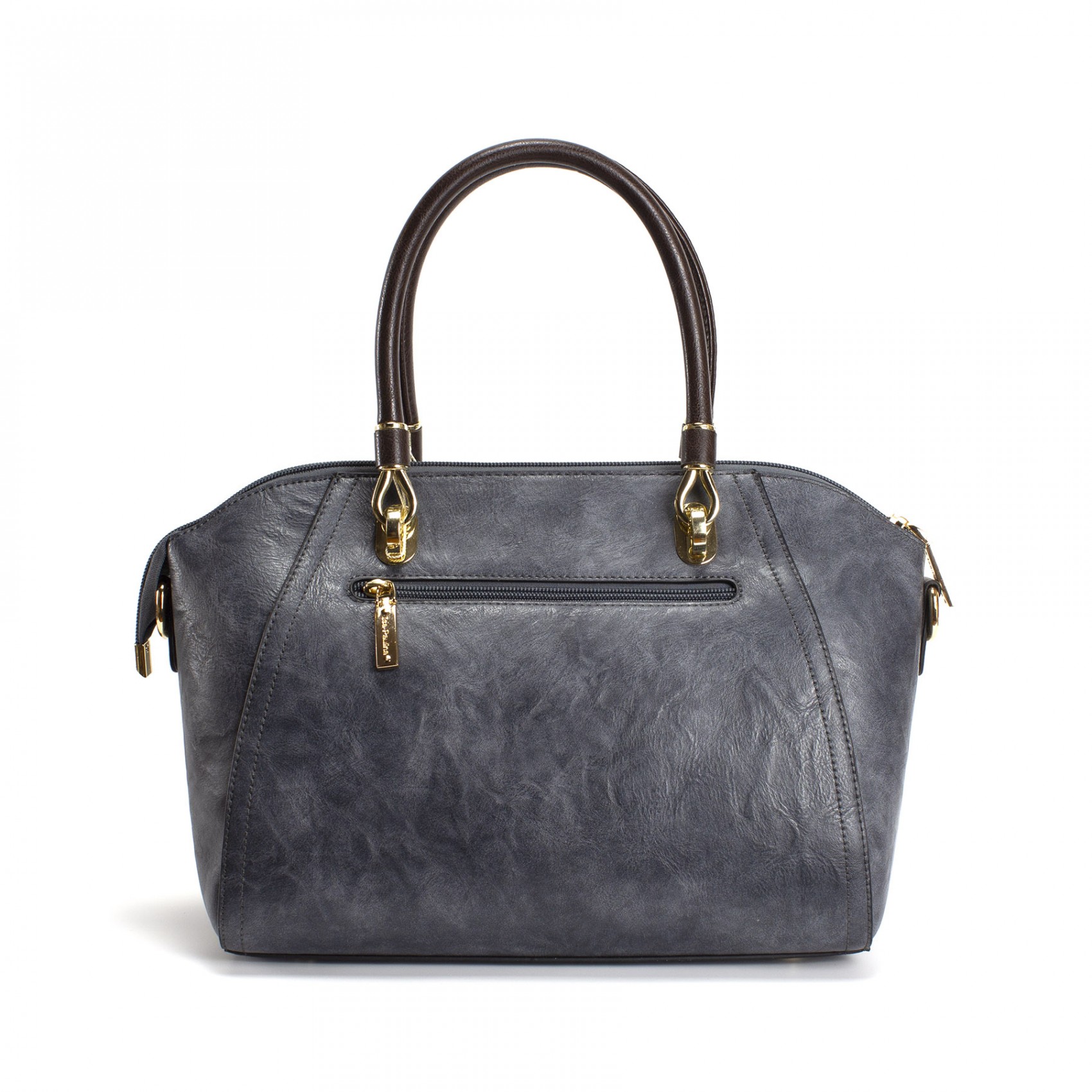 Жіноча класична сумка Isa Paulina DS сіро-синя