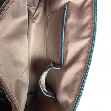 Женская классическая сумка Isa Paulina DS серо-синяя фото