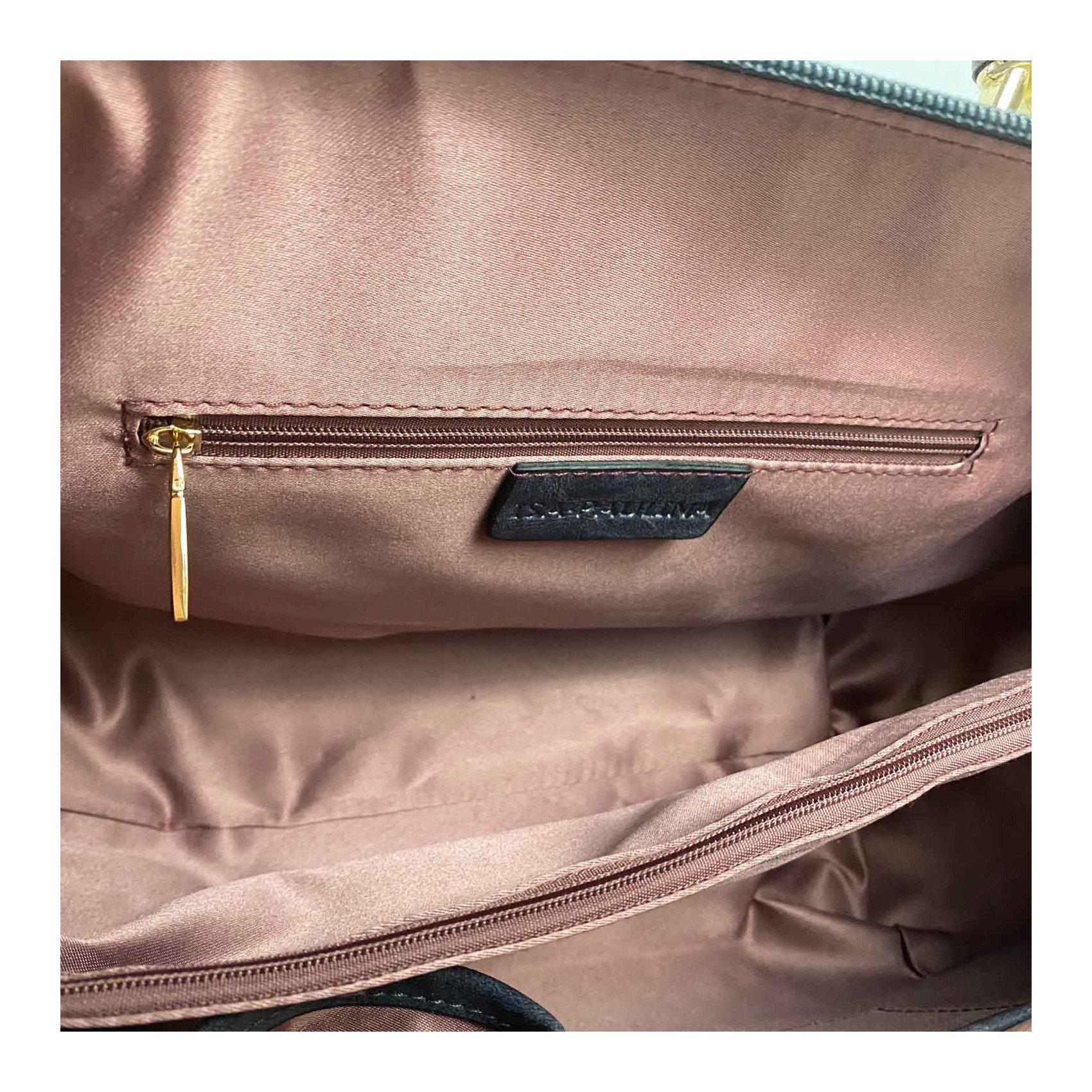 Женская классическая сумка Isa Paulina DS серо-синяя