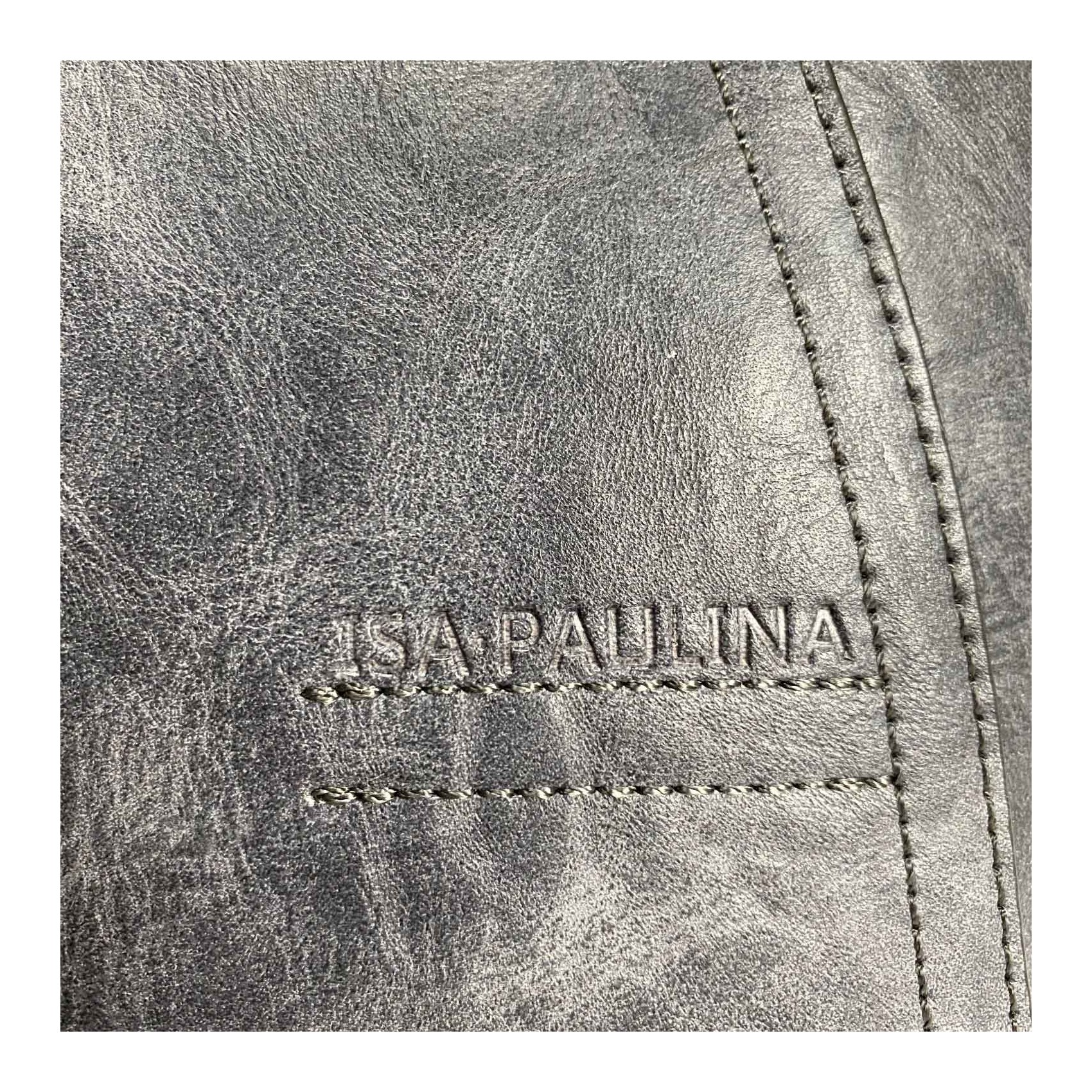 Жіноча класична сумка Isa Paulina DS сіро-синя