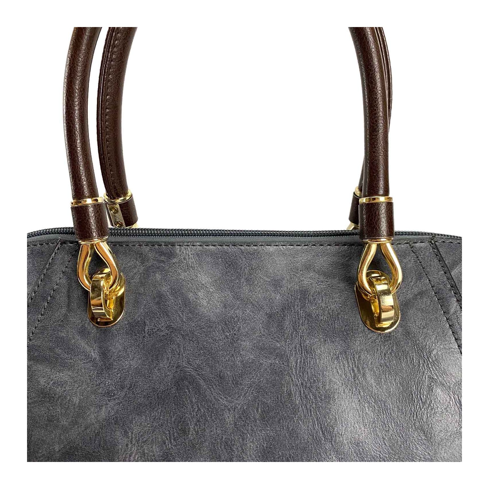 Жіноча класична сумка Isa Paulina DS сіро-синя