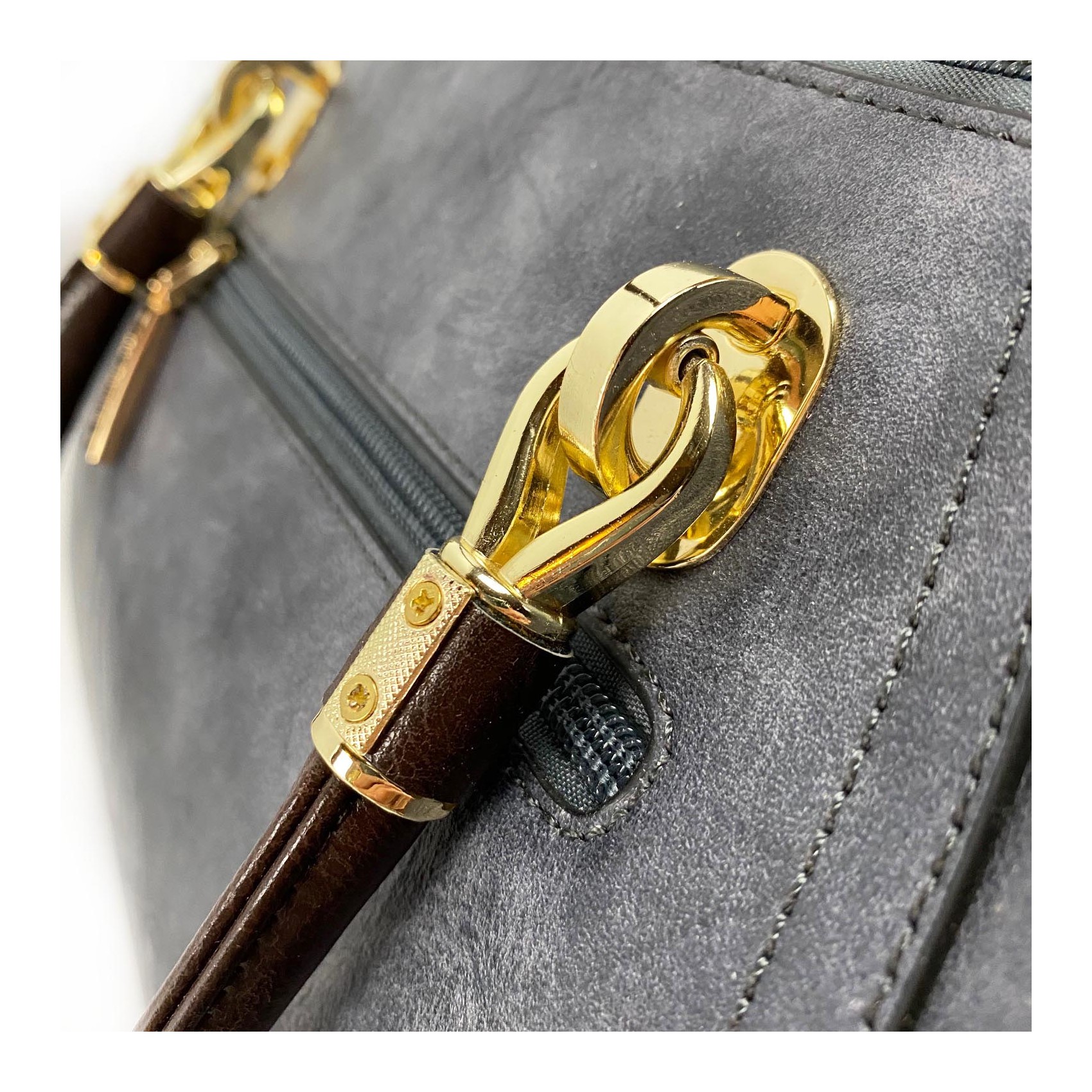 Жіноча класична сумка Isa Paulina DS сіро-синя