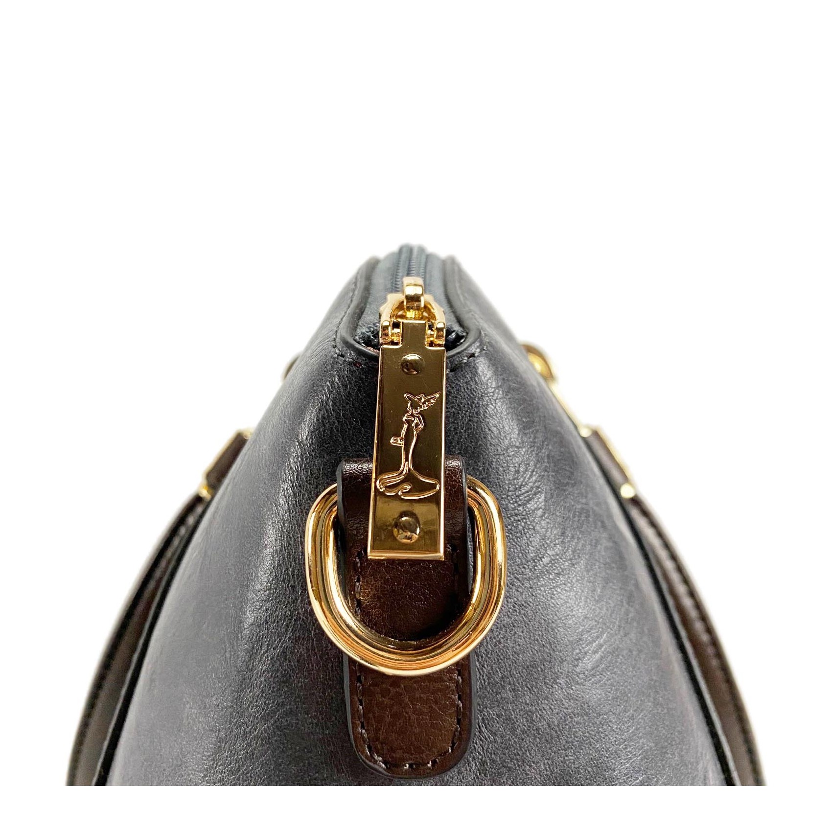 Женская классическая сумка Isa Paulina DS серо-синяя