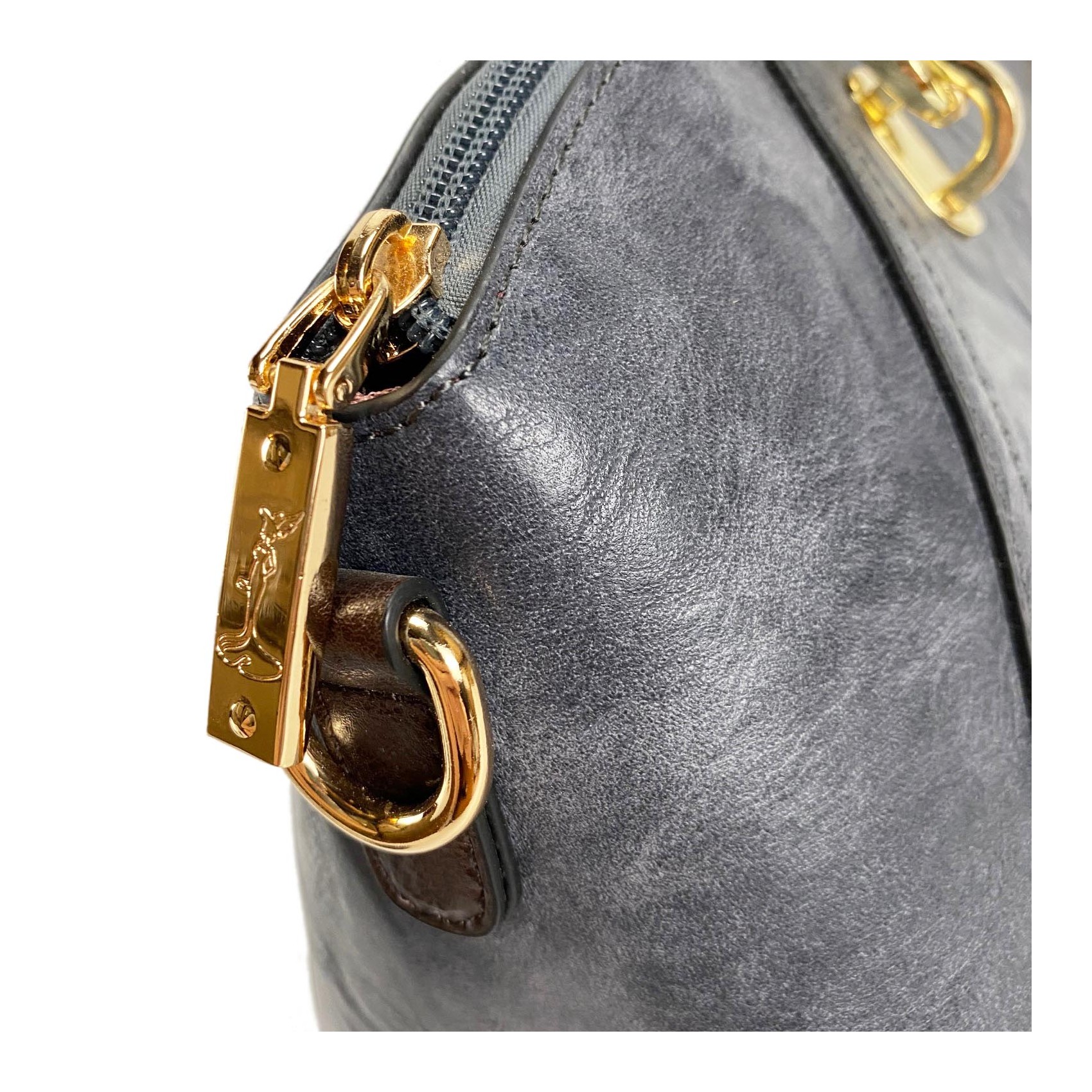 Жіноча класична сумка Isa Paulina DS сіро-синя