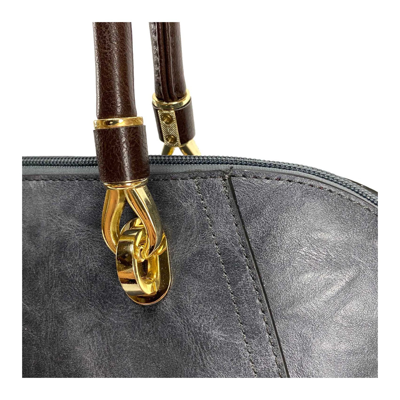 Жіноча класична сумка Isa Paulina DS сіро-синя