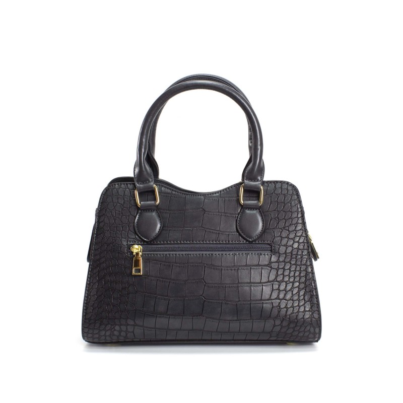 Женская классическая сумка Elly серо-синяя - 1 фото