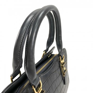 Женская классическая сумка Elly серо-синяя фото