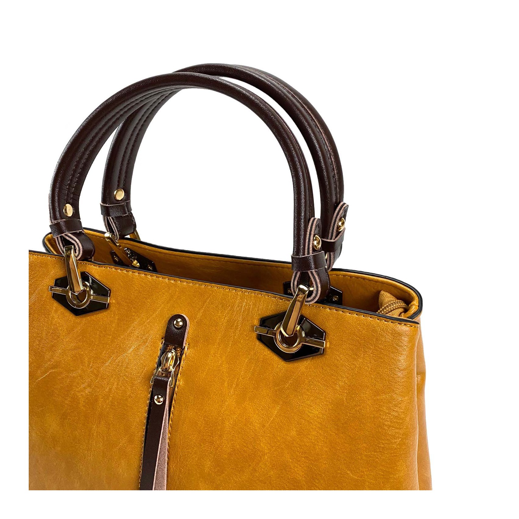 Женская классическая сумка Miranda горчичная