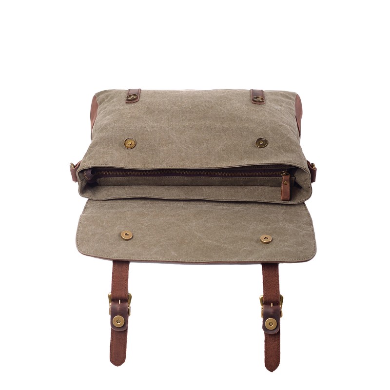 Мужской портфель Zein тауп - 3 фото