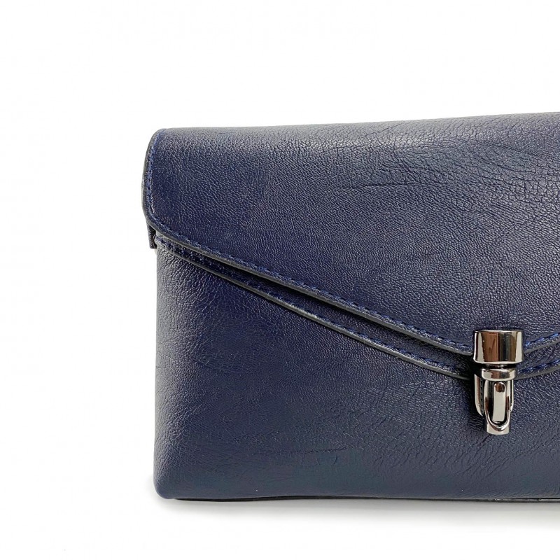 Женский клатч Emma синий - 7 фото