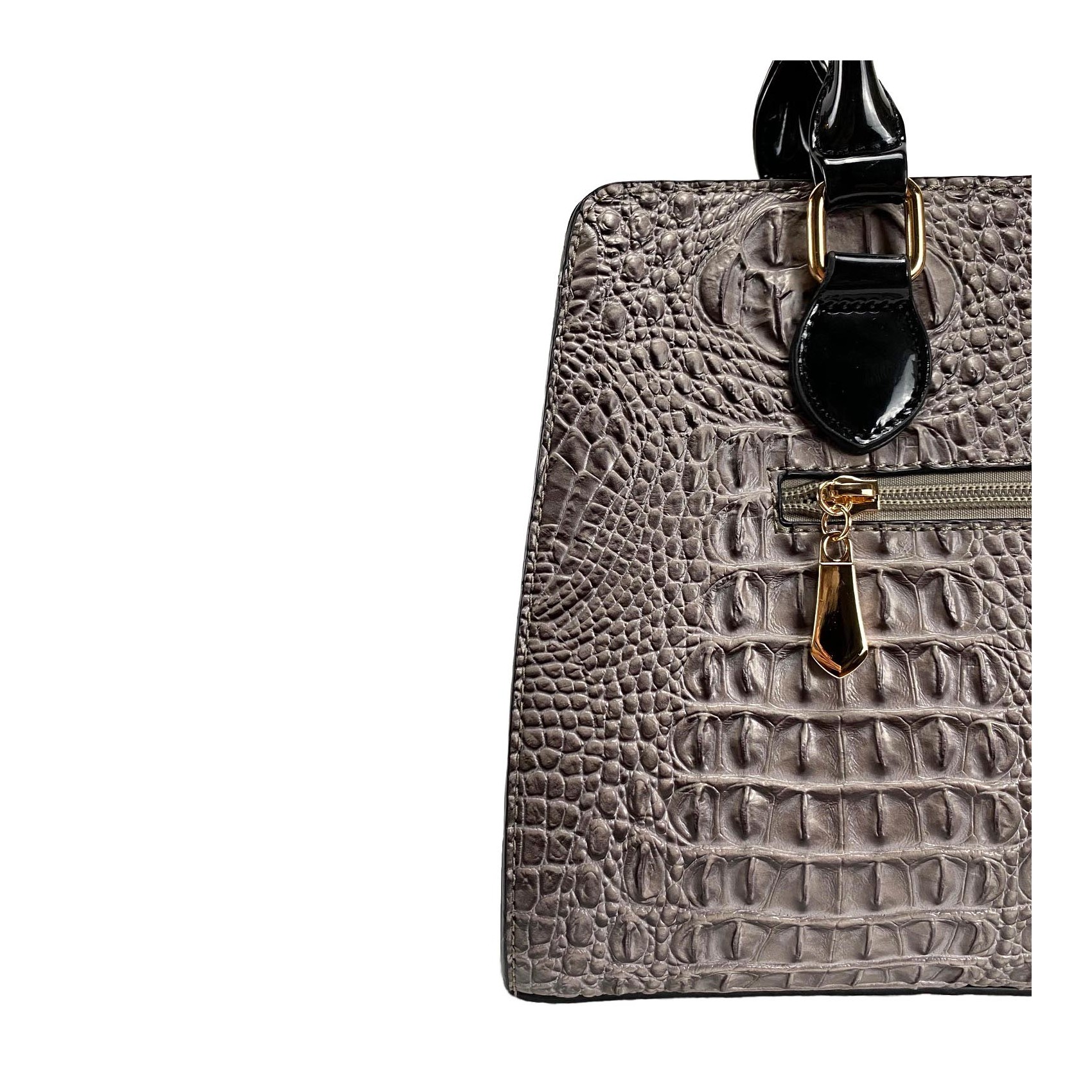 Жіноча класична сумка Margo сіро-чорна