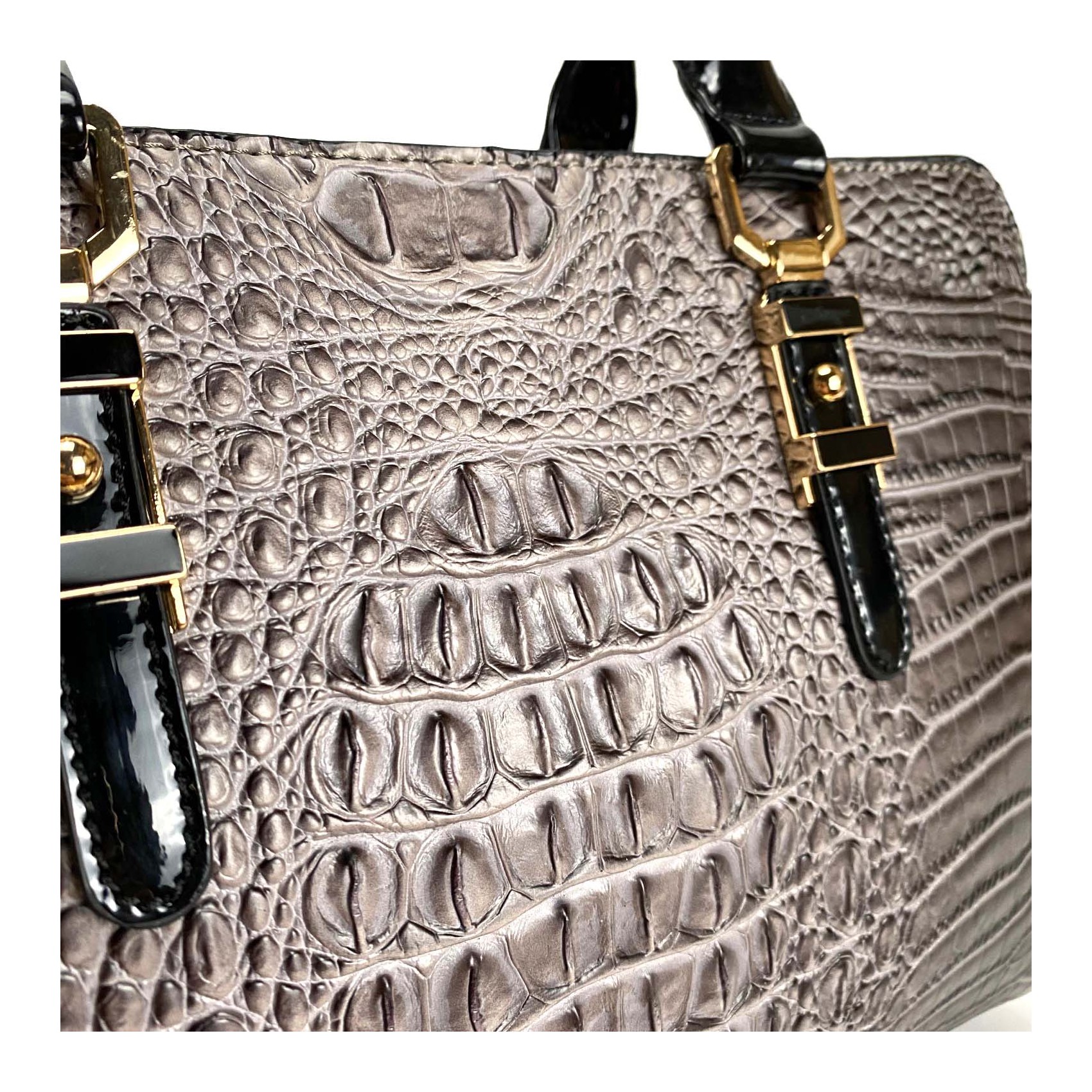 Жіноча класична сумка Margo сіро-чорна