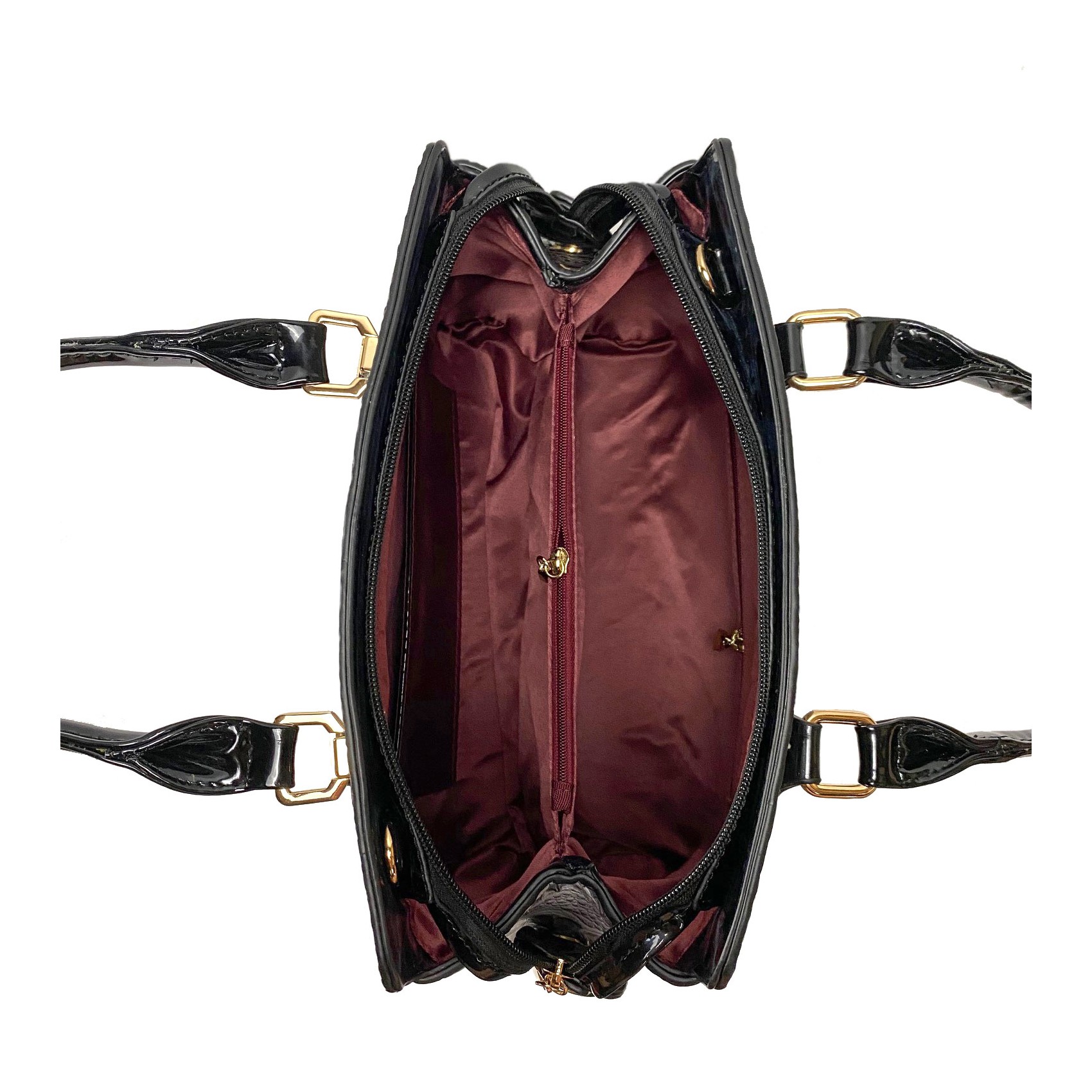 Женская классическая сумка Margo серо-черная