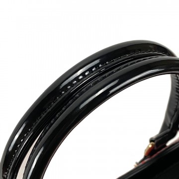 Жіноча класична сумка Margo сіро-чорна фото