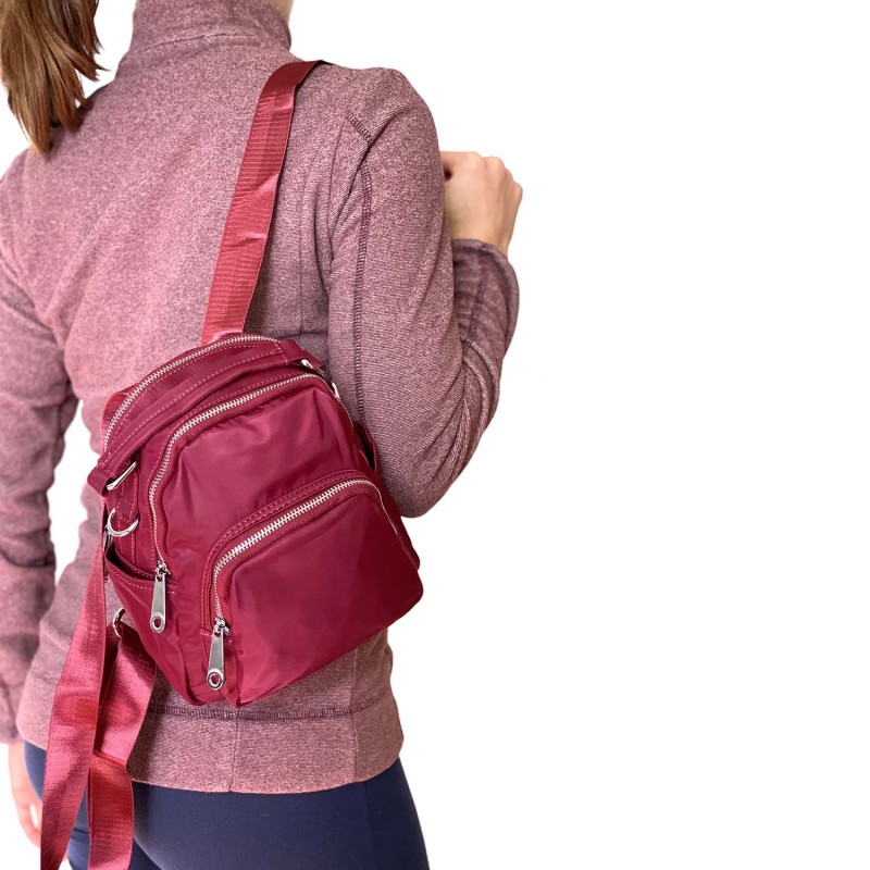 Жіночий рюкзак Vox бордовий - 4 фото
