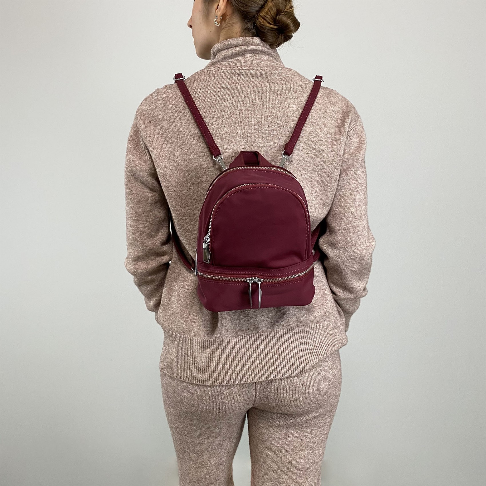 Женский рюкзак Eva бордовый