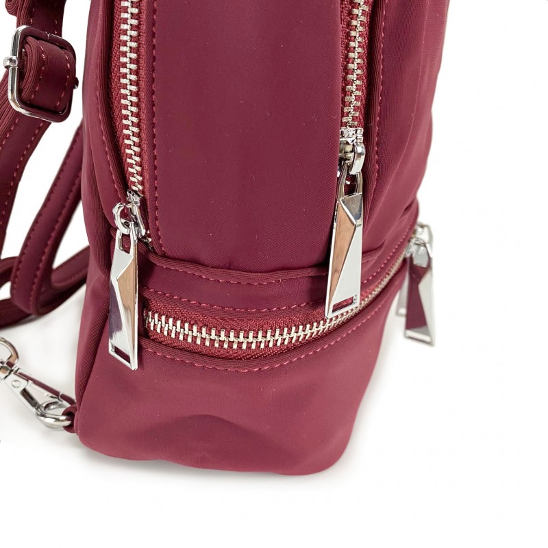 Женский рюкзак Eva бордовый - 6 фото