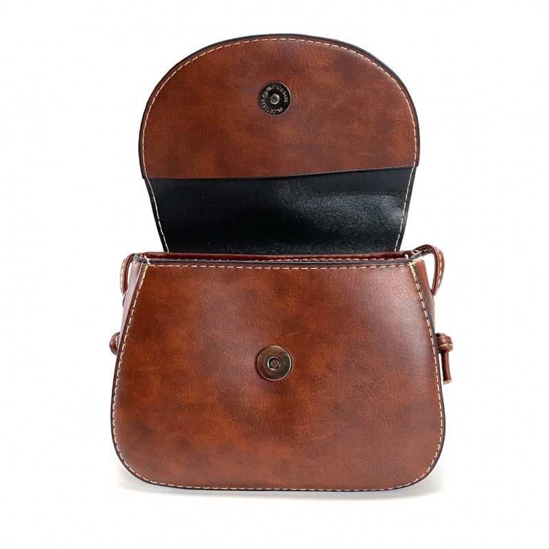 Жіноча сумка-клатч Anita коричнева - 7 фото