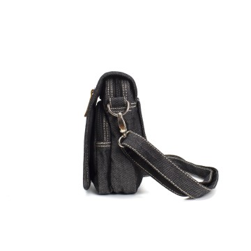 Чоловіча барсетка Ryan через плече графіт фото