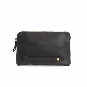Чоловічий шкіряний месенджер Leone чорний