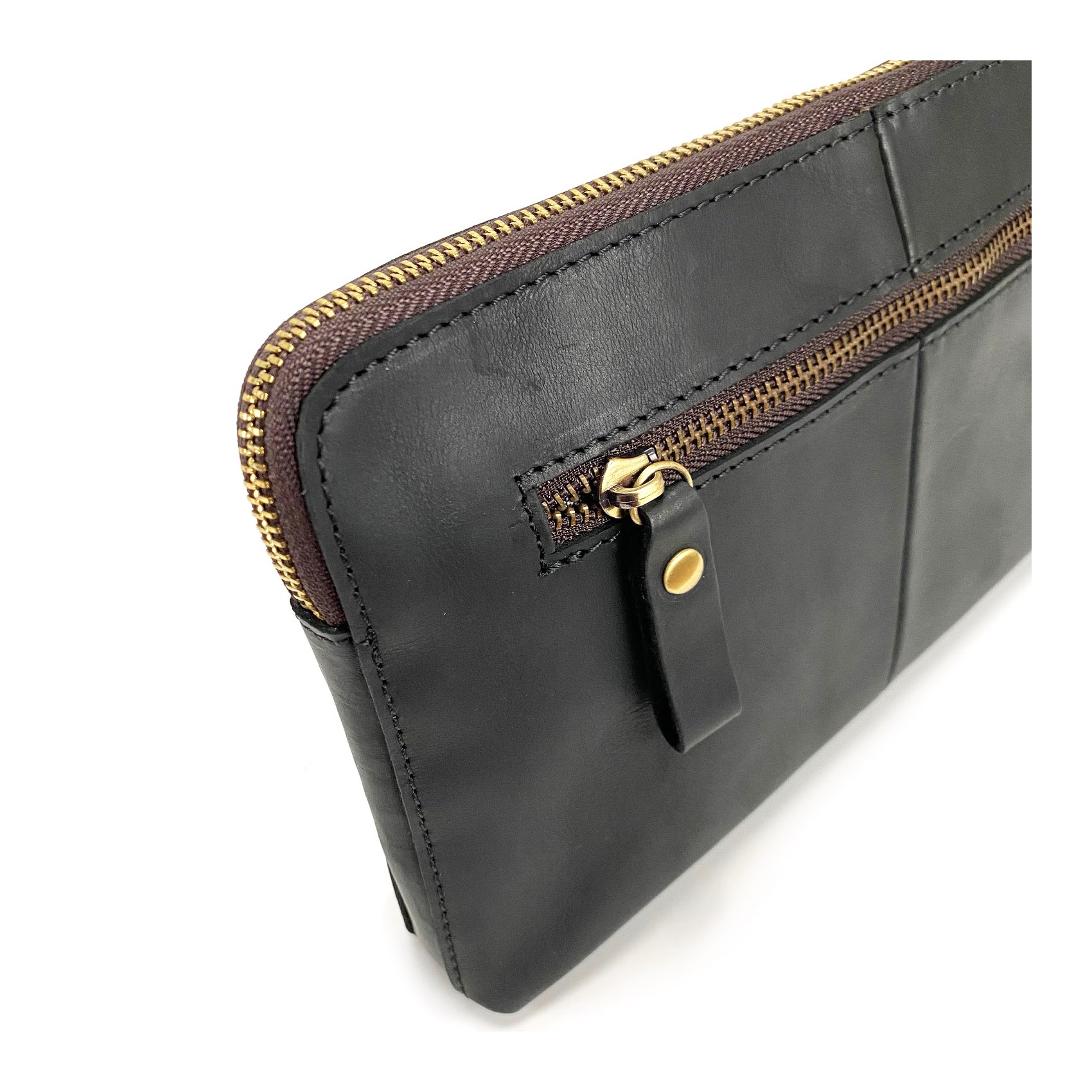 Чоловічий шкіряний месенджер Leone чорний