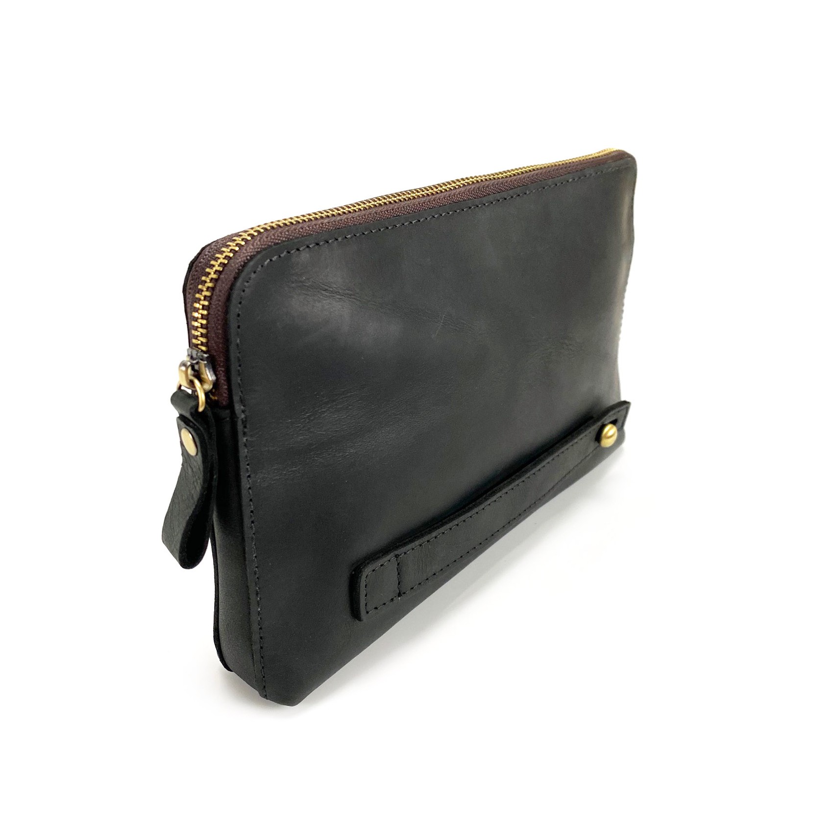 Чоловічий шкіряний месенджер Leone чорний