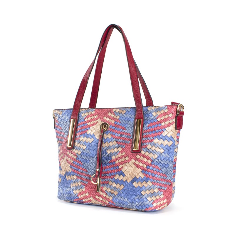 Женская сумка Sylvia сине-красная - 1 фото