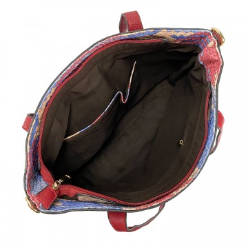 Женская сумка Sylvia сине-красная фото