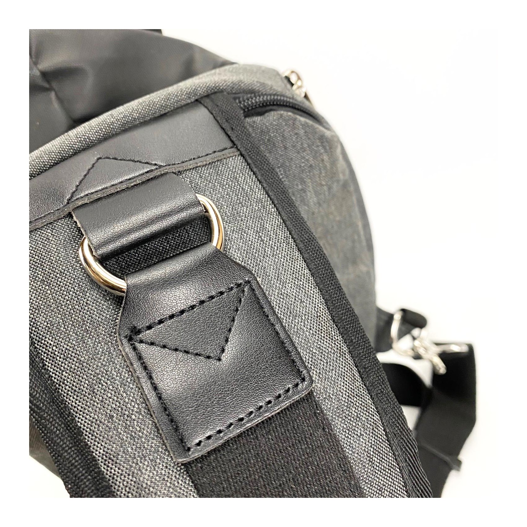 Мужская сумка слинг Mackar Edition через плечо серо-черная