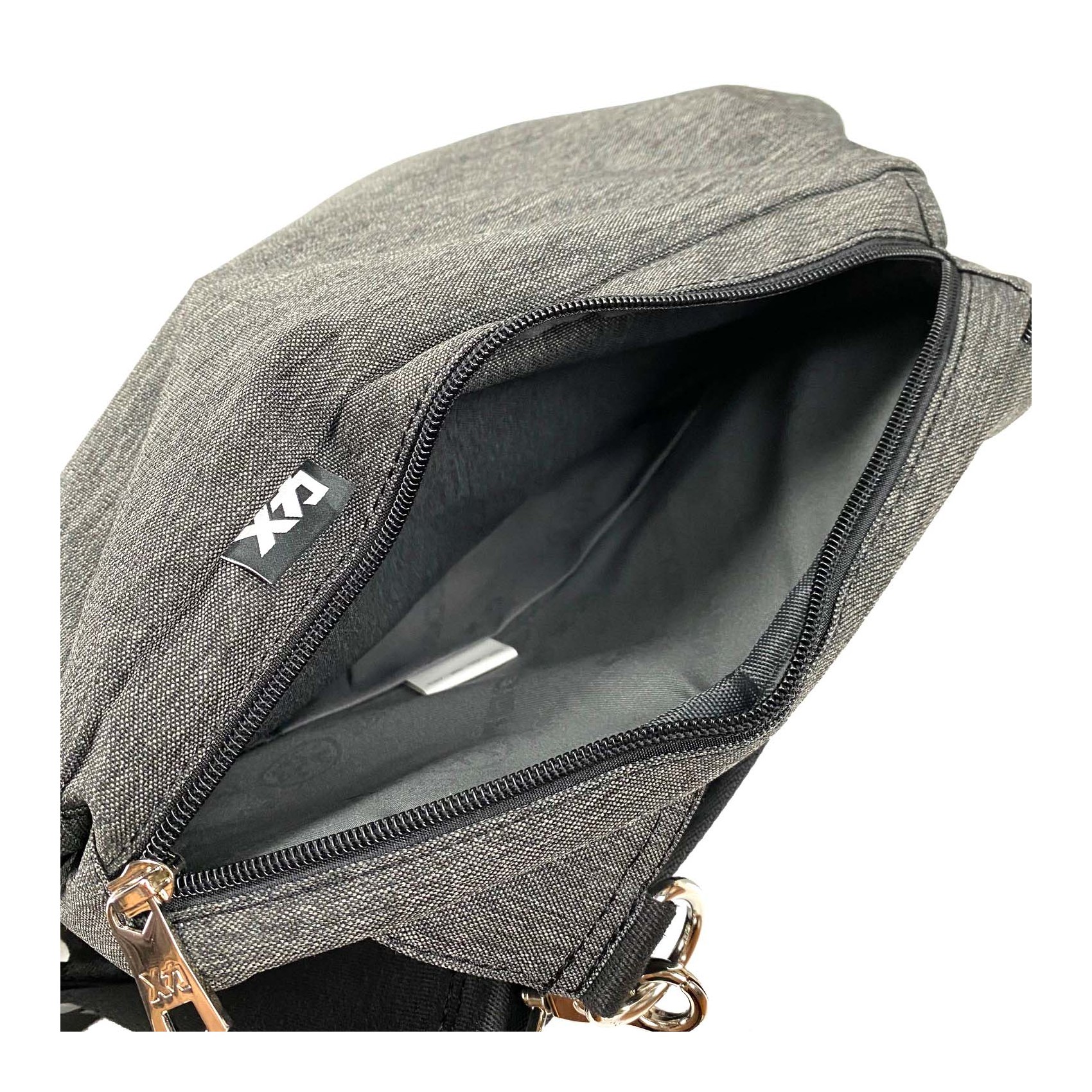 Чоловіча сумка слінг Mackar Style через плече сіра