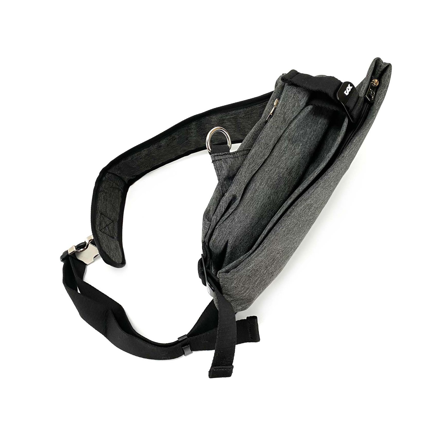 Мужская сумка слинг Mackar Style через плечо серая