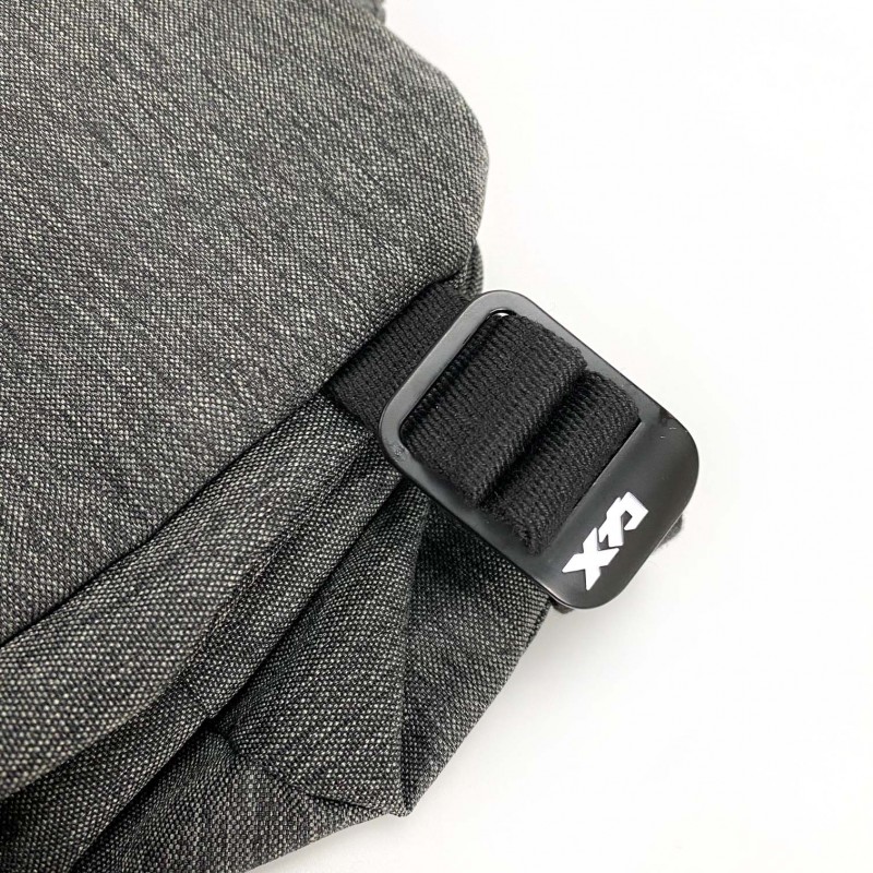 Мужская сумка слинг Mackar Style через плечо серая - 11 фото