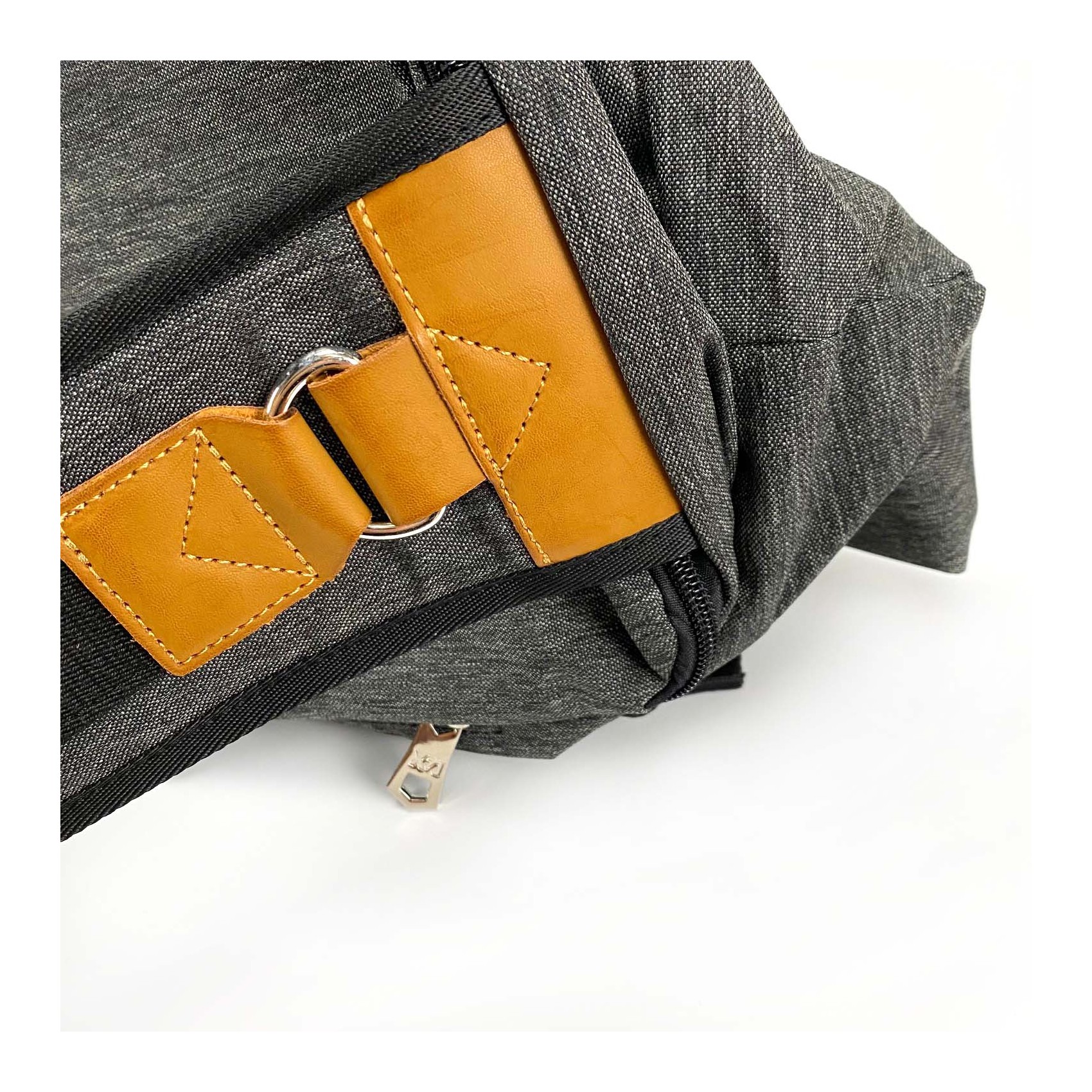 Мужская сумка слинг Mackar Style через плечо серая