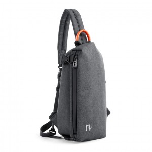 Чоловіча сумка-рюкзак слінг MY на одне плече графіт