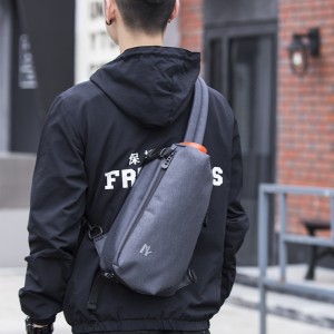 Мужская сумка-рюкзак слинг MY на одно плечо графит