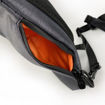 Мужская сумка-рюкзак слинг MY на одно плечо графит фото