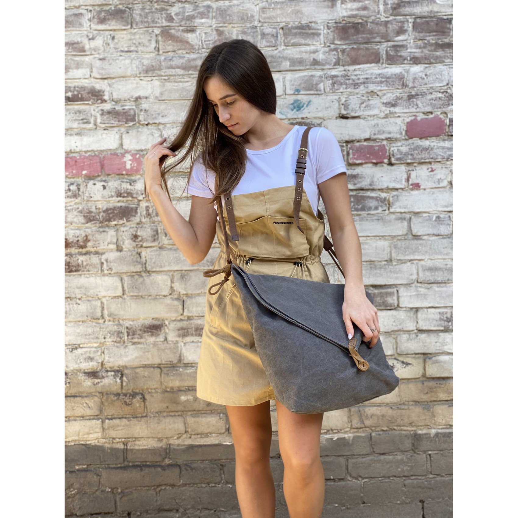 Жіноча сумка через плече Air графіт