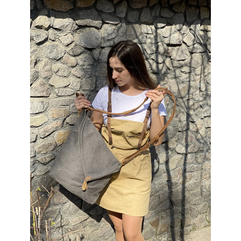 Женская сумка через плечо Air графит - 7 фото