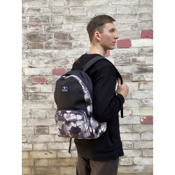 Рюкзак Galaxy Blur черно-белый фото