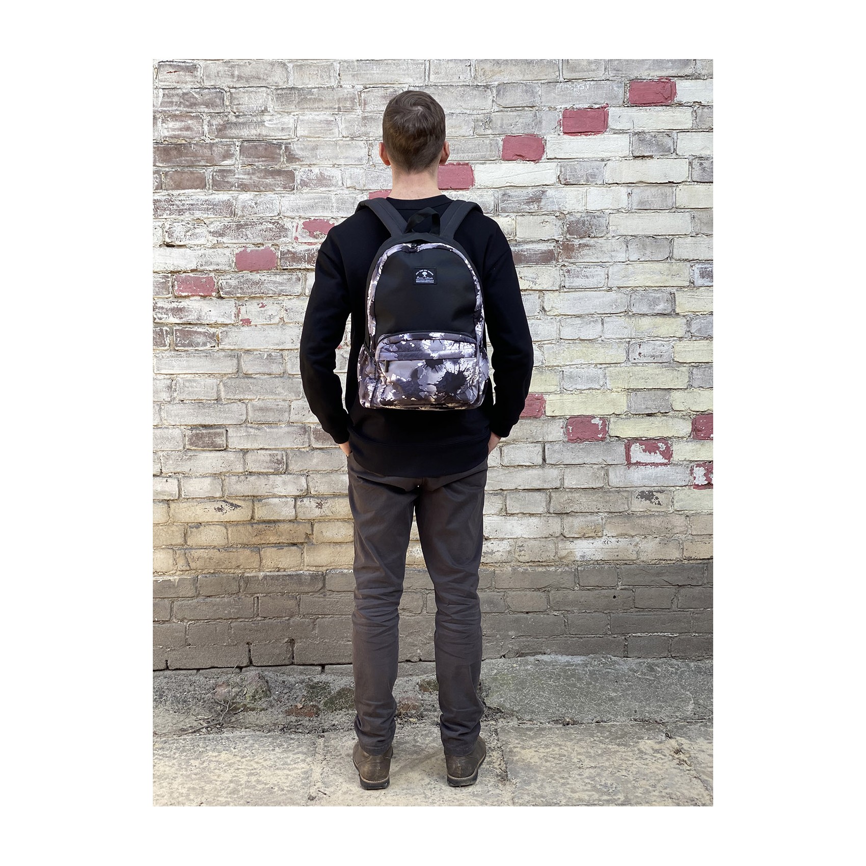 Рюкзак Galaxy Blur черно-белый